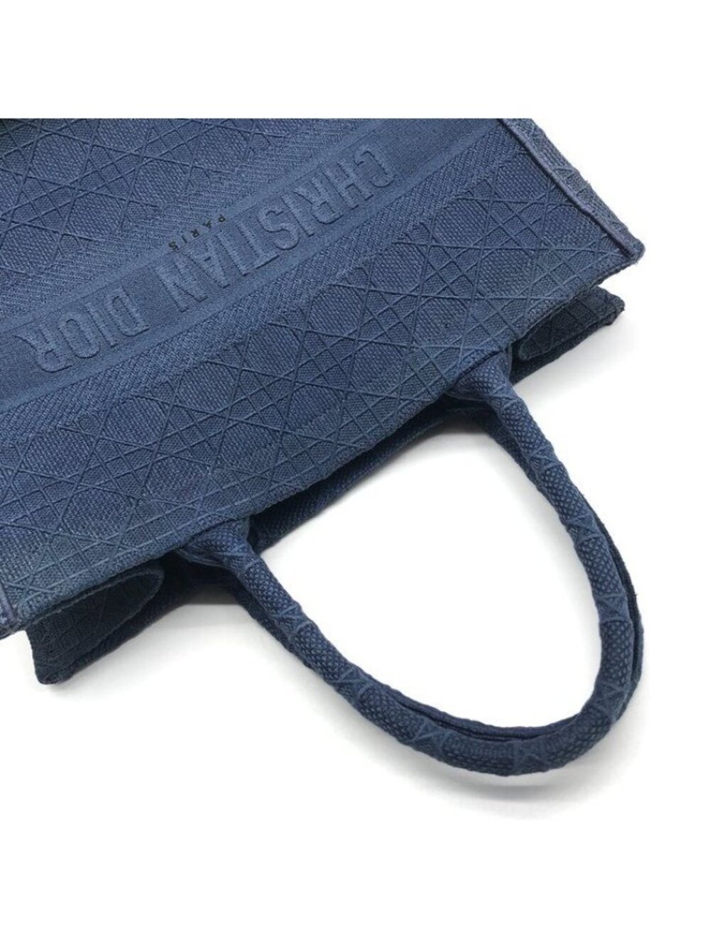 Dior Book Tote Cannage Canvas Blue - Picture 8 of 10